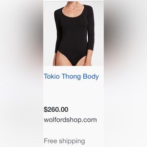 Wolford body suit black